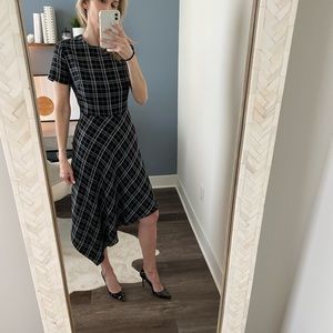 RACHEL Rachel Roy Black Paid Asymmetrical Dress size 0